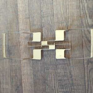 Vintage Pyrex gold/brass adjustable cradle